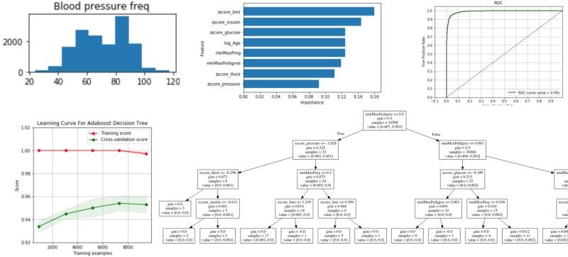 An exercise with Decision Tree algorithms and visualizations to predict diabetes. Y...