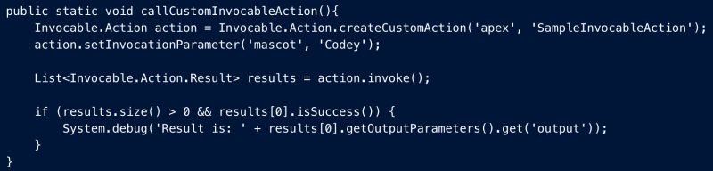 Did you know you can call an Invocable Apex method directly from Apex? ๐