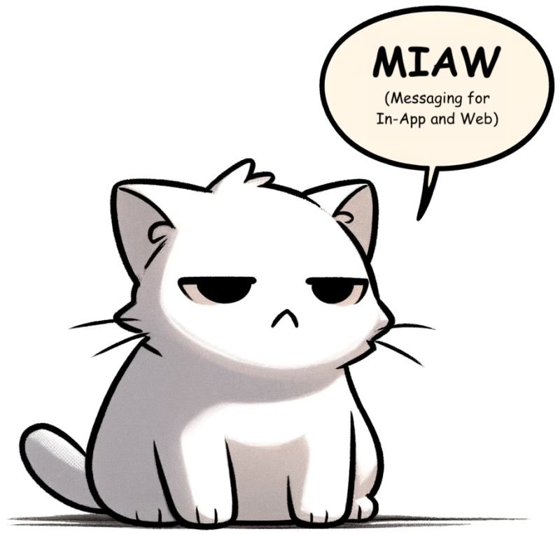 Does anyone else think of a cat when hearing about Messaging for In-App and Web tha...
