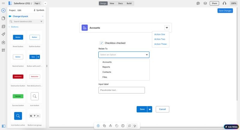 What is the best wireframing tool for prototyping and brainstorm UI ideas in Salesf...